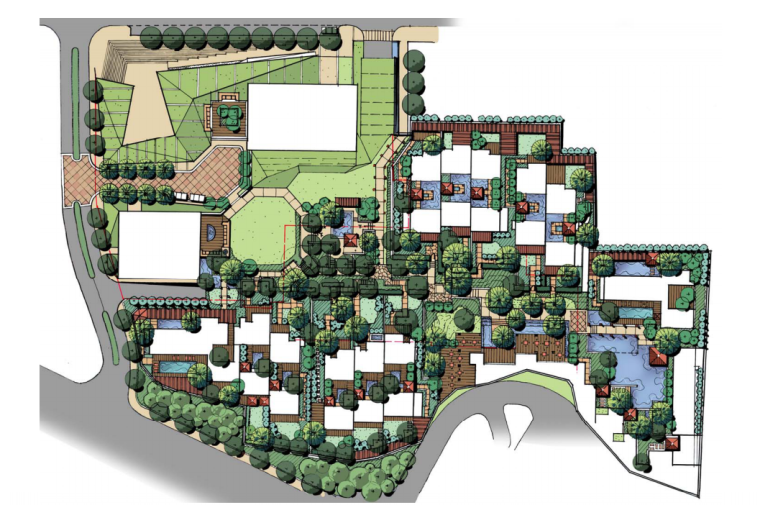 武汉景观平面资料下载-武汉民主路住宅景观深化设计方案