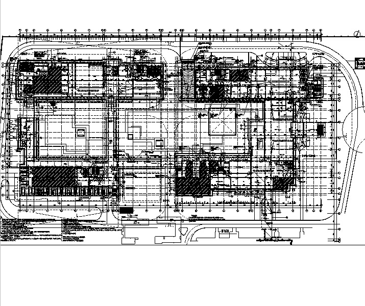 [湖南]高层多动能养老中心及综合楼建筑施工图（16年最新）-高层多动能养老中心及综合楼建筑平面图