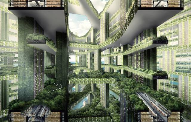 绿色建筑设计说资料下载-八个被植物包裹的绿色建筑设计