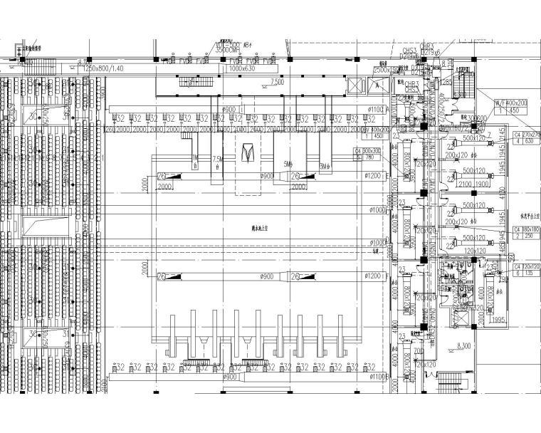 建筑冷热源设计资料下载-同济-连云港游泳馆暖通设计全套图纸（含冷热源、空调系统、通风系统）