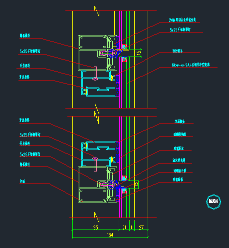 10张玻璃幕墙节点图_4