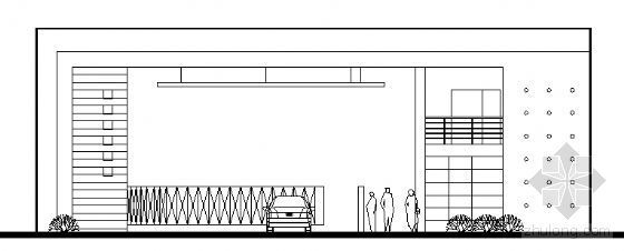 工业展馆设计方案资料下载-某工业园大门设计方案图