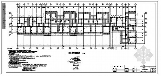 门卫房砖混设计图资料下载-某小区6层砖混结构设计图