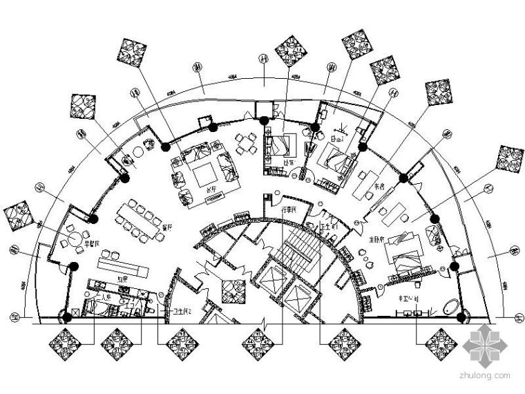三亚凤凰岛建筑施工图资料下载-[三亚]首席海景国际公寓施工图