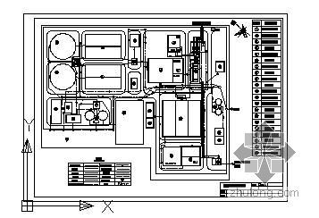 SBR污水厂设计图纸资料下载-某污水厂总平面图纸