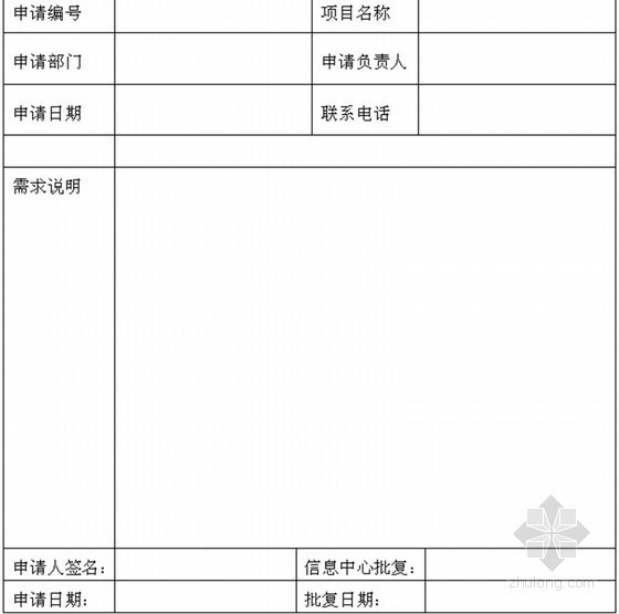 [江苏]全国知名建筑施工企业管理制度汇编（262页 编制详细）-项目开发申请表 