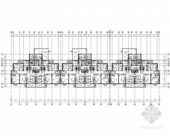 [江苏]小区高层住宅楼电气施工图全套图纸1133张-车库层平面图 