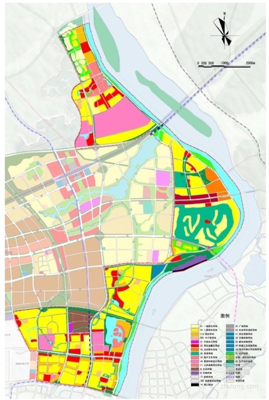 [湖南]城市规划及单体设计方案文本（国外知名建筑事务所）-城市规划分析图