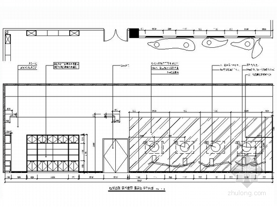 [江苏]行业顶尖设计师智慧教育体验馆室内设计CAD施工图（含全套方案）虚拟显微/美术世界立面图