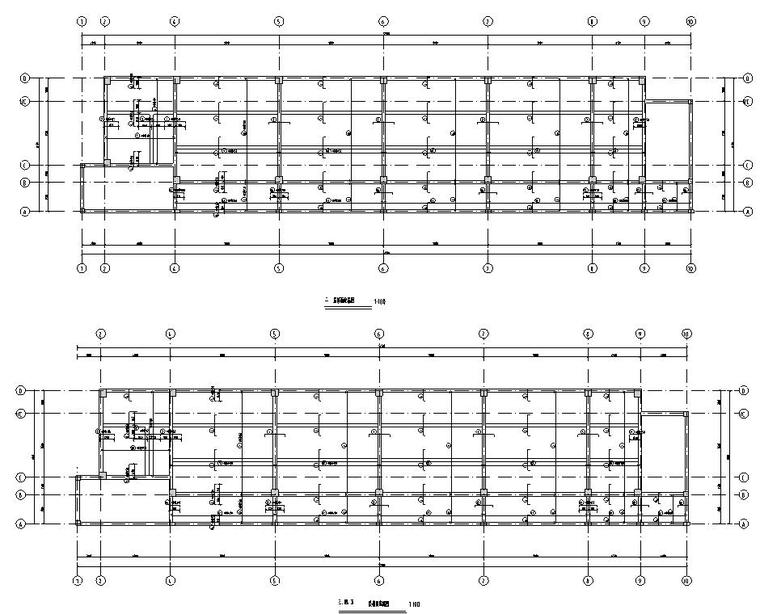 [广东]深圳实验中学教学楼毕业设计（计算书、建筑、结构图）-板结构施工图