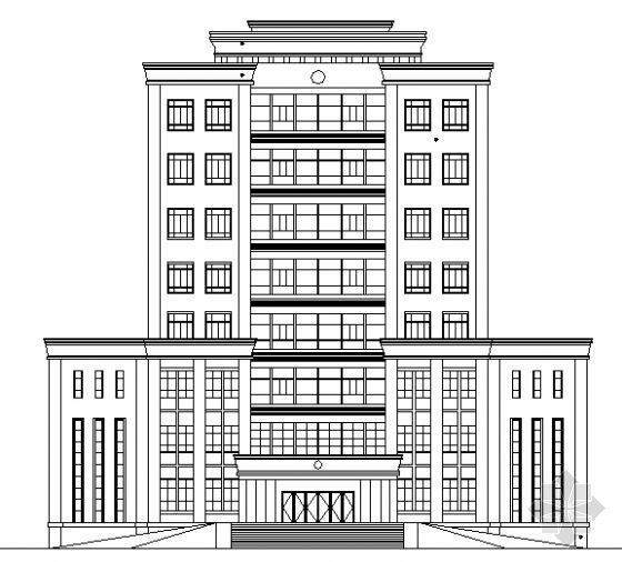 小高层办公楼建筑施工图纸资料下载-小高层办公楼