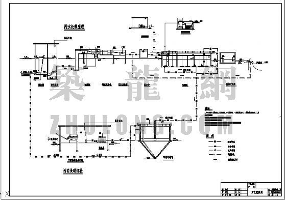 镇污水厂图纸资料下载-东莞市某镇污水厂设计总图纸