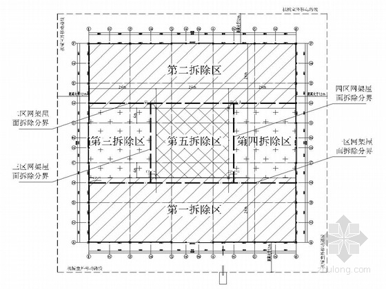 8m跨度钢结构厂房图纸资料下载-大跨度钢结构厂房拆除方案（含CAD图）