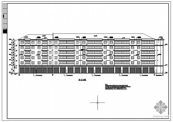 6层住宅楼建筑结构设计图资料下载-某底层框架多层砖房建筑结构设计图