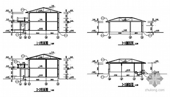 某二层欧式小面积别墅式住宅建筑结构施工图-3