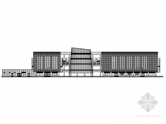 某报告厅建筑施工图资料下载-[江苏]某四层市政府会议中心建筑施工图