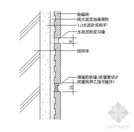 标量磁位资料下载-外墙磁砖大样