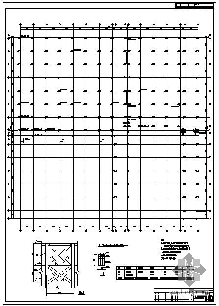 冷库建筑厂房设计平面图资料下载-某续建框架冷库结构设计图