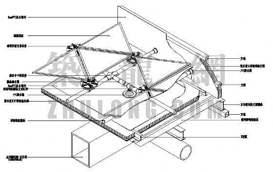 天窗构造节点图资料下载-屋面采光天窗构造大样图十五