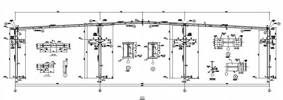 42m门式钢架施工图资料下载-门式钢架轻型厂房结构施工图