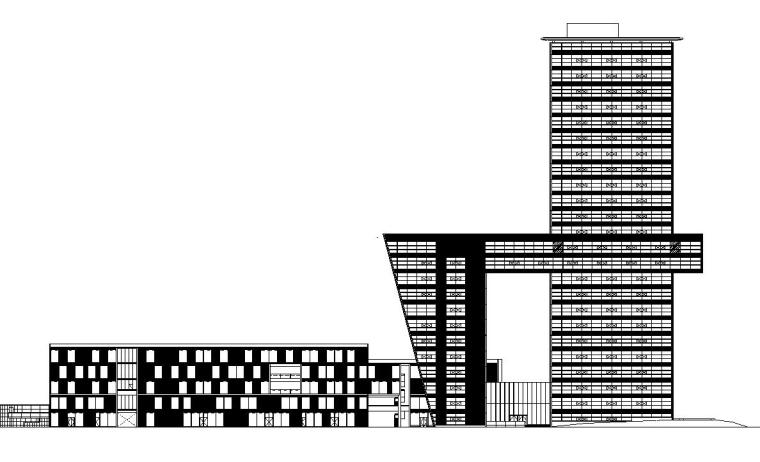 度假区接待中心CAD图资料下载-[上海]现代风格国际设计中心建筑施工图设计—同济