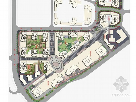 新中式商业广场景观资料下载-[重庆]商业广场景观设计方案