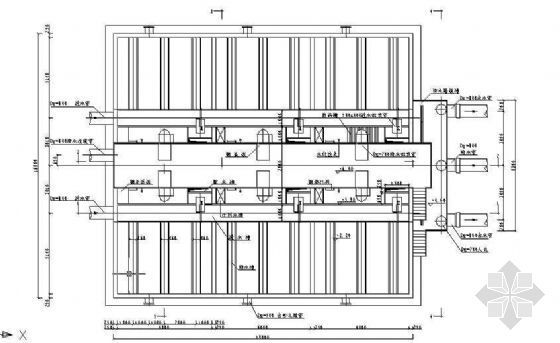 1000吨虹吸滤池资料下载-虹吸滤池描图及安装图