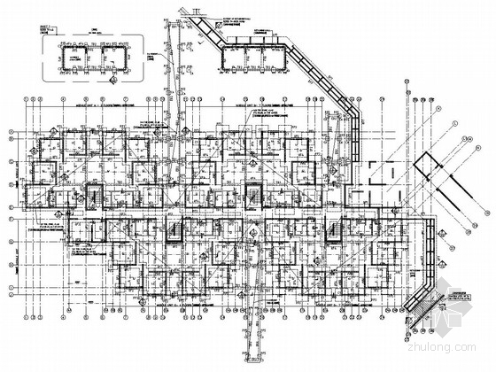 钢框架结构宿舍建筑施工图资料下载-七层混合结构宿舍楼结构施工图