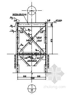 楼板钢架图资料下载-钢结构钢架及平台全图