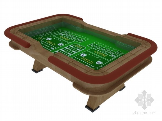 赌场游戏桌3D模型下载