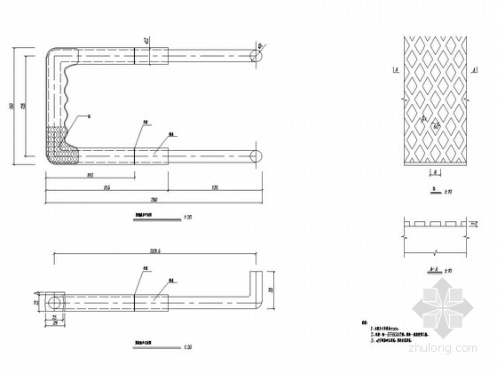 [浙江]城市支路道路工程及排水工程施工图设计38张-塑钢踏步大样图 
