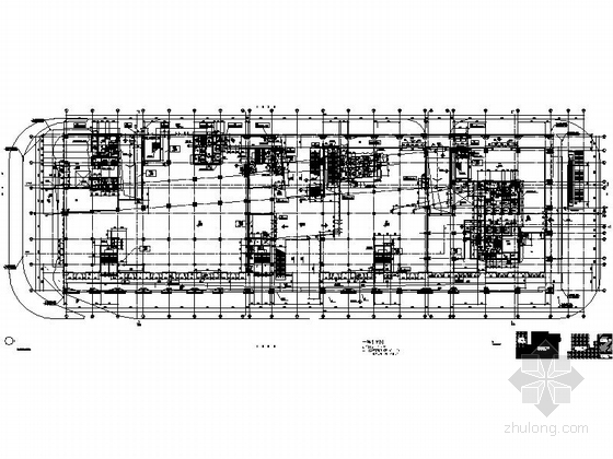 [广东]二十二层现代风格酒店建筑施工图（知名设计院）-二十二层现代风格酒店建筑平面图