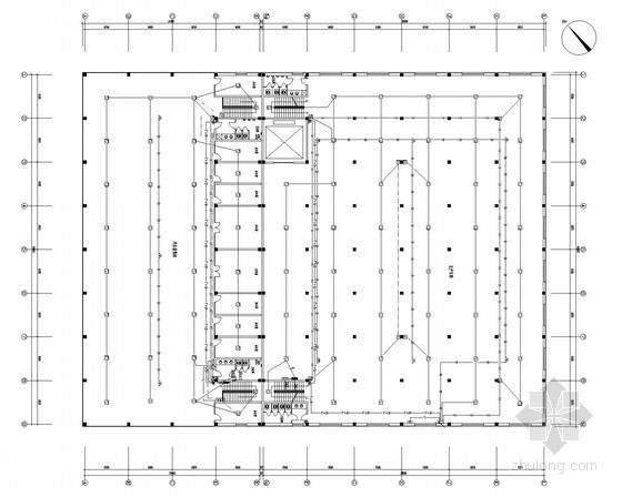 [黑龙江]生产车间展厅电气施工图（甲级院）-消防平面图 