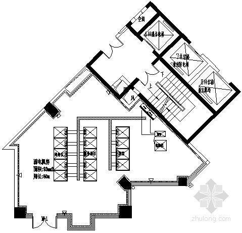 五星酒店CAD图纸资料下载-[海盐]五星酒店信息机房电气施工图纸