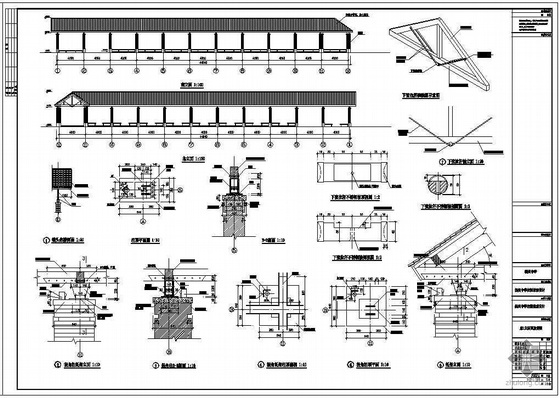 [扬州]某中学景观廊道建筑扩初图-3