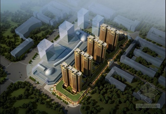 中式古典风格楼资料下载-[江苏]超高层新古典风格对称式塔式住宅建筑设计方案文本