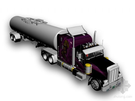 油罐车3d模型资料下载-运油车