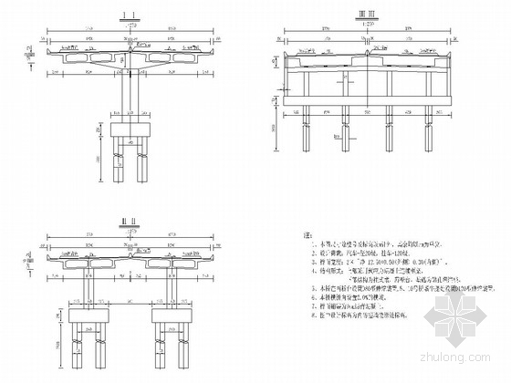 混凝土连续钢构桥图资料下载-30m跨径连续框架高架桥全套设计图（100余张）