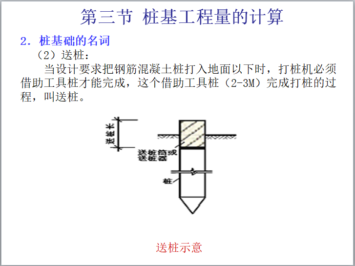 建筑工程算量-桩基工程量计算-桩基础的名词