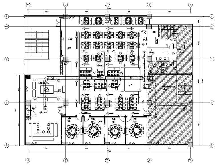 学校教室室内设计效果图资料下载-藏式餐厅室内设计施工图(含效果图)