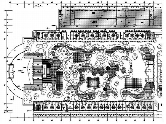 sketchup生态餐厅资料下载-[武汉]自然静谧多主题度假山庄生态酒店餐厅施工图（含高清效果图，力荐！）