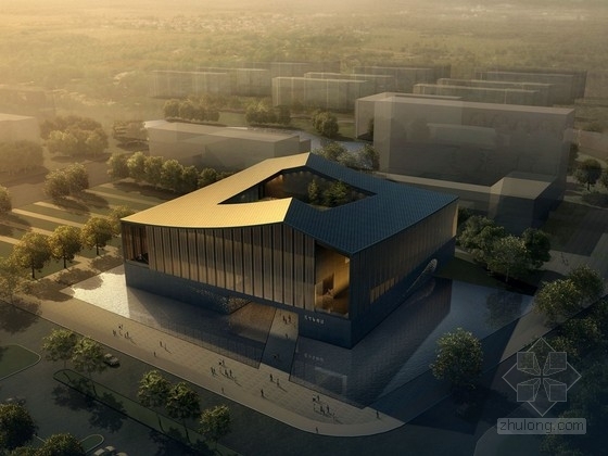 大型音乐馆设计方案文本资料下载-[江苏]大型美术馆建筑设计方案文本