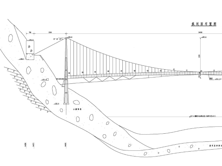 悬索桥主缆施工图资料下载-双塔双索面悬索桥加固工程施工图设计53张