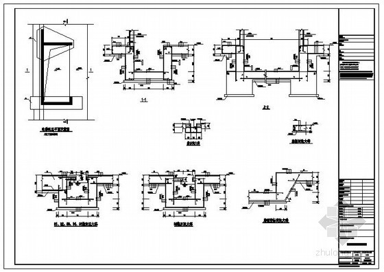 集水坑节点CAD资料下载-某电梯机坑、集水坑节点构造详图