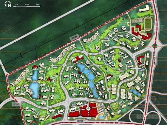 山地居住区地块项目资料下载-[重庆]山地居住区地块项目概念性规划设计方案