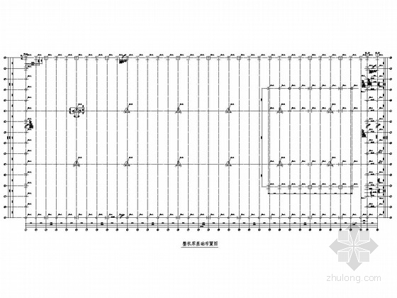 大型仓库平面资料下载-[重庆]大型网架结构汽车整机库房车间结构施工图