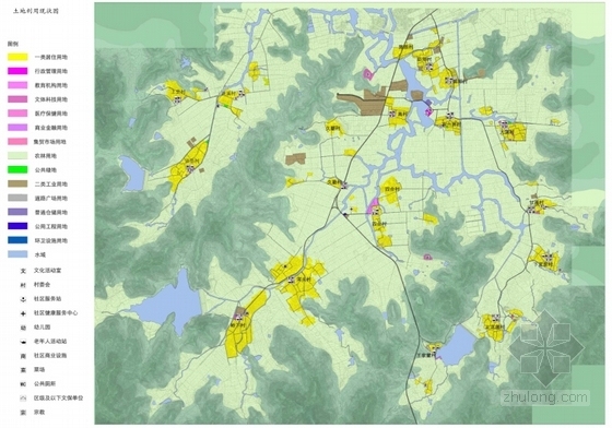 [浙江]山清水秀新农村景观规划设计-土地利用现状