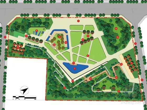 社区健康主题公园设计资料下载-[成都]健康休闲主题公园景观设计方案