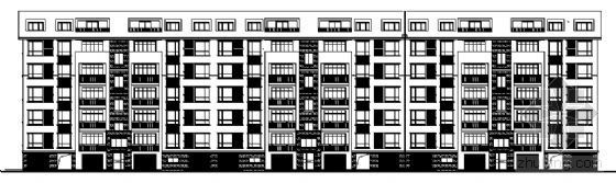 坡屋顶客厅装修效果图资料下载-某五层坡屋顶住宅楼建筑方案图