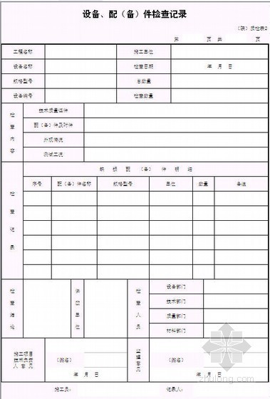 陕西省室外工程表格资料下载-陕西省公路建设通用表格-质量检验表